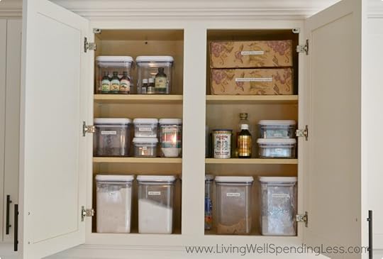 Clean Kitchen Cabinet