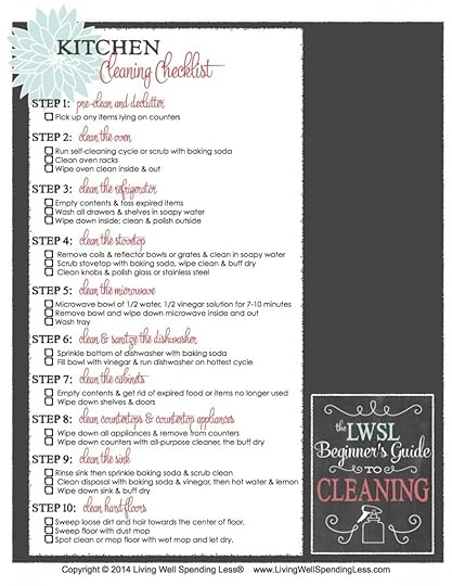Kitchen Cleaning Checklist