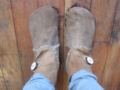 Exhibit C, for Eumaeus: A woman named Penny, having been useful, has made her own shoes