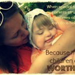 Setting a fly free, a special needs mom attempts to let herself off the hook in her struggles with parenting