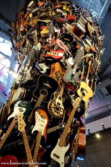 Guitar sculpture, EMP Museum