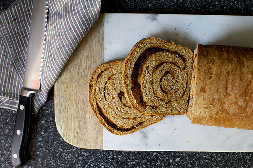 whole-grain cinnamon swirl bread