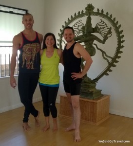 Join Yoga with Rocky and Noah Maze Yoga in Los Angeles (Rocky, Lisa, Noah pictured.)