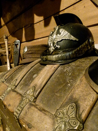 Helmet on Chest