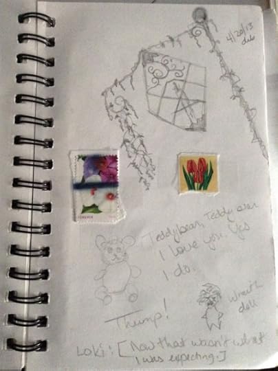 Sketchbook page April 2013 Dawn Blair ©2013