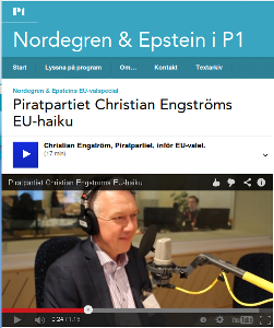 Lyssna på intervjun med mig hos Nordegren & Epstein i P1