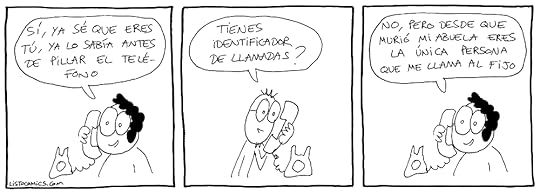 Tira cómica sobre telefonía fija.
