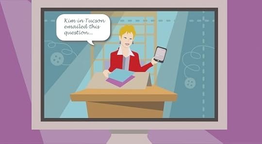 Nancy Zieman Live Webcast from Nancy's Studio to Your Computer–Email Questions