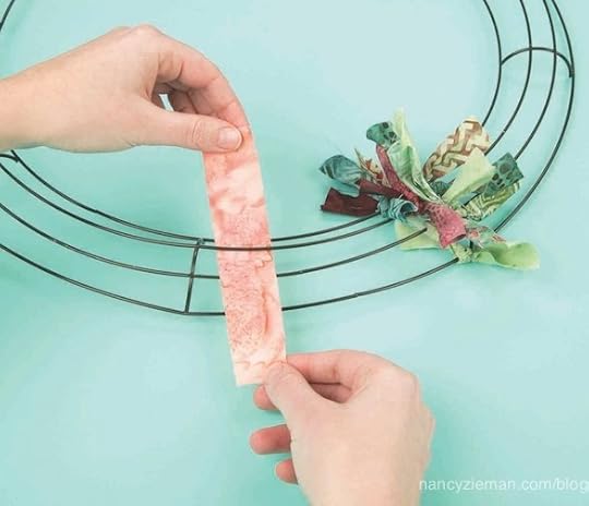 How to Make a Fabric Wreath by Donna Fenske & Nancy Zieman