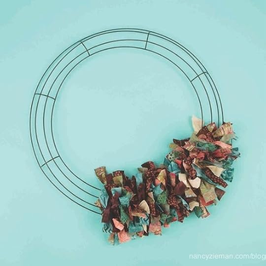 How to Make a Fabric Wreath by Donna Fenske & Nancy Zieman