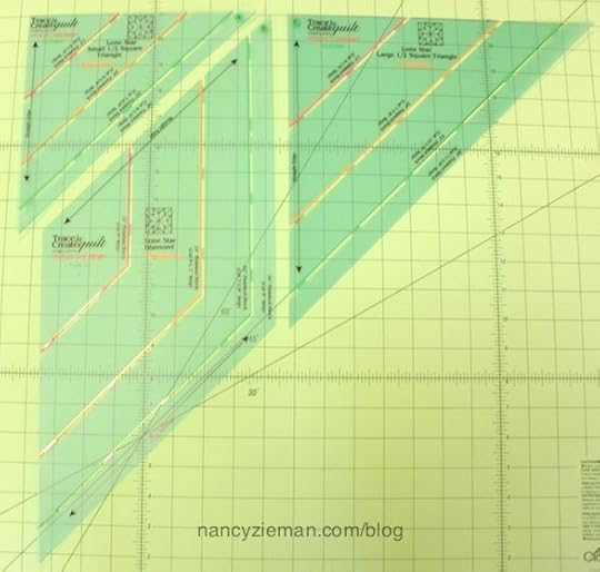 Lone star quilt templates by Nancy Zieman. How-to-sew easy lone star quilts.
