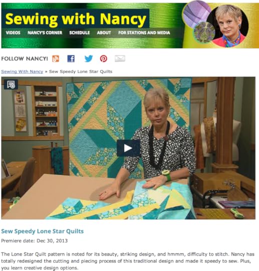 Speedy Lone star quilts by Nancy Zieman. How to sew lone star quilts.