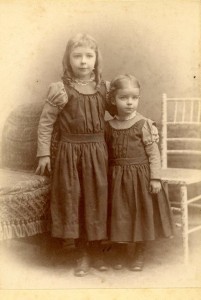 Hylinda and younger sister Alice. I wonder why Elsie was not in this picture