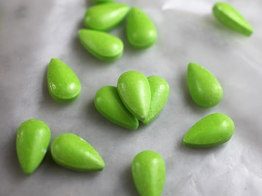 Green Teardrop Candies