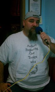 Armand Rosamilia, modeling a limited-edition t-shirt