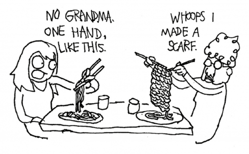 Chopsticks by lefthandedtoons.com