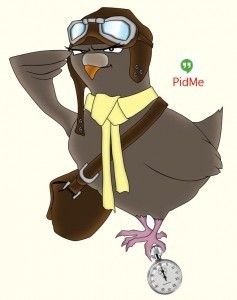 Pid-Me carrier pidgeon messaging system april 1