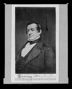 Washington Irving. 1861. Photo by Matthew Brady. Prints and Photographs Division. 