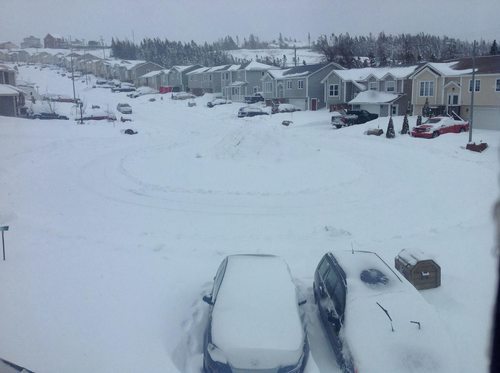 Ah yes. You might wonder sometimes why I write about Newfoundland when this is what it looks like here on April 1. I wish this was an April Fools joke. Alas, it is my reality. 