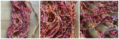 Boulclé with tussah loops