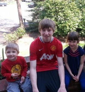 Orion and Sophia with their half-brother Nick