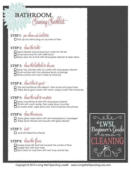 Bathroom Cleaning Checklist