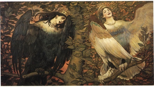 Viktor M. Vasnetsov, Sirin and Alkonost—Birds of Joy and Sorrow, 1896.