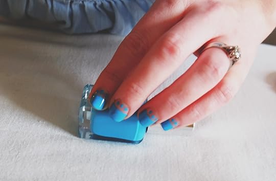 DIY Colour Block & Dots Nail Art Made Peachy