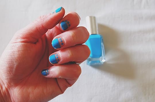 DIY Colour Block & Dots Nail Art Made Peachy