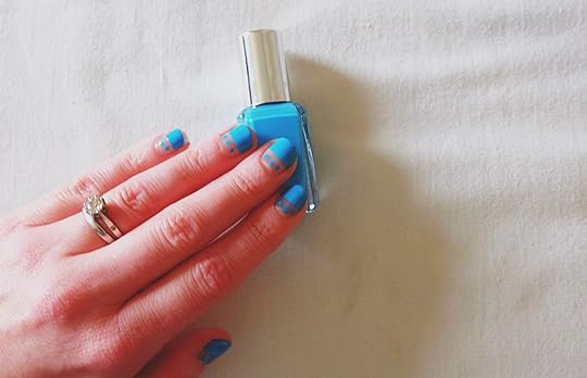 DIY Colour Block & Dots Nail Art Made Peachy