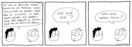 Tira cómica sobre los sofisticados ingredientes de la alta cocina.