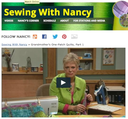 Sewing With Nancy Grandmother's One Patch Quilt Blocks