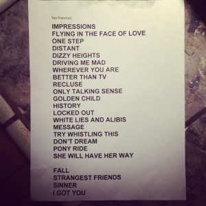 Neil Finn Setlist