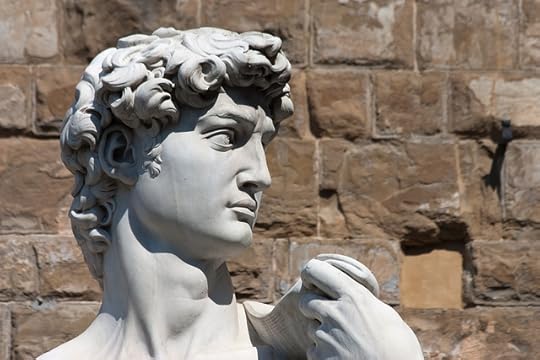 Florence - Marble David in Piazza della Signoria