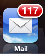 mail icon 117 messages