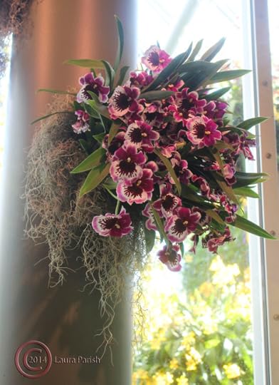 Here's a different example of those baskets I said were hung up on the columns. This was one of my favorites of those.