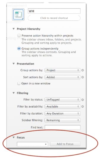 Add project directly into OmniFocus perspective