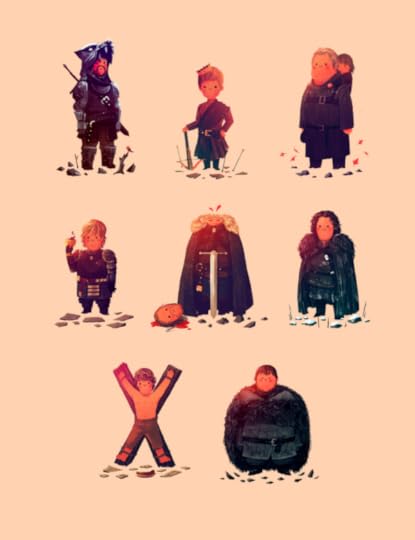 Game of Thrones portraits by Olly Moss