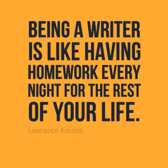 being a writer