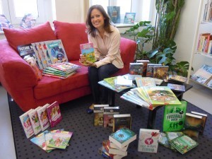 Me at library:new books
