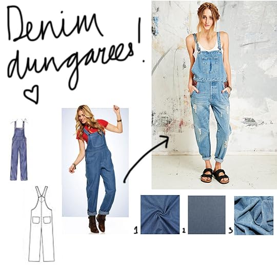 Style Sunday Denim Dungarees Made Peachy