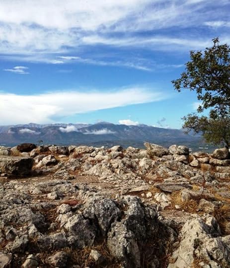 photo, image, rock, sky, mycenae
