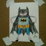 BatFinn an inshow exclusive drawn and available to buy direct from my knee board for 'Best Offer' pricing.