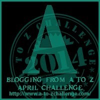 blogging challenge badge - letter A