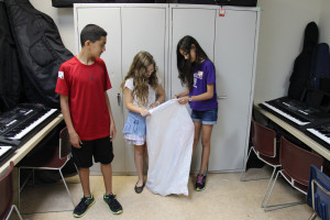 The 3 little actors that performed The Basement skit from the 'Weapons' Chapter.