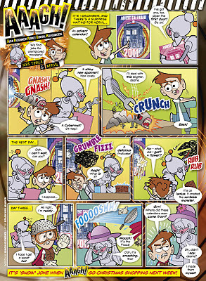 AAAGH! and the Advent calendar from Doctor Who Adventures 245, 24 November 2011