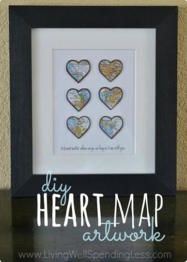 DIY Heart Map Artwork 2