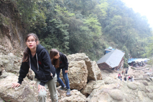 Why use a trail, when you can climb rocks?