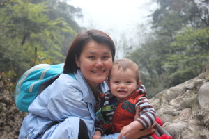 My lovely wife and the little Sultan.