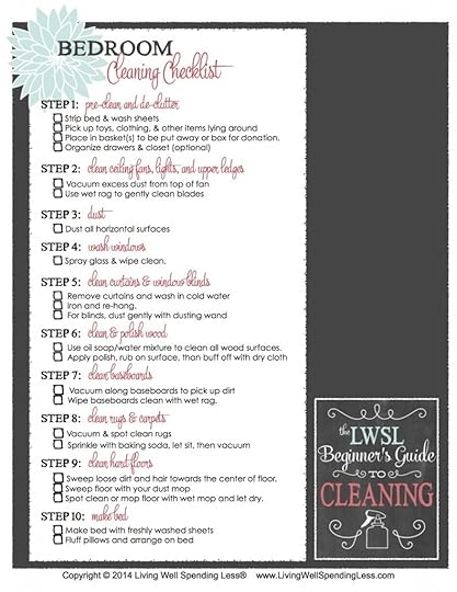 Bedroom Cleaning Checklist